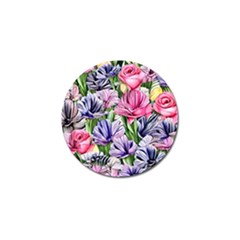 Majestic Watercolor Flowers Golf Ball Marker (4 Pack) by GardenOfOphir