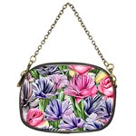 Majestic Watercolor Flowers Chain Purse (Two Sides) Front