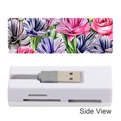 Majestic Watercolor Flowers Memory Card Reader (stick) by GardenOfOphir