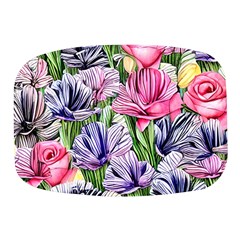 Majestic Watercolor Flowers Mini Square Pill Box by GardenOfOphir