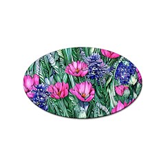 Cherished Watercolor Flowers Sticker (oval) by GardenOfOphir