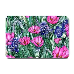 Cherished Watercolor Flowers Small Doormat by GardenOfOphir