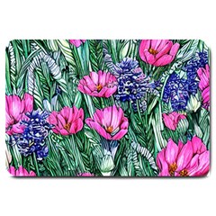 Cherished Watercolor Flowers Large Doormat by GardenOfOphir