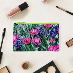 Cherished Watercolor Flowers Cosmetic Bag (xs) by GardenOfOphir