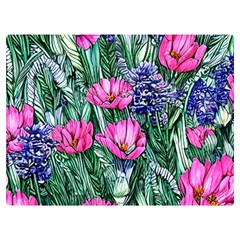 Cherished Watercolor Flowers Premium Plush Fleece Blanket (extra Small) by GardenOfOphir