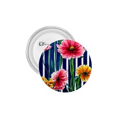 Charming And Cheerful Watercolor Flowers 1.75  Buttons