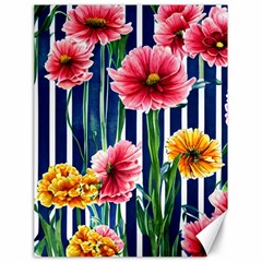 Charming And Cheerful Watercolor Flowers Canvas 18  x 24 