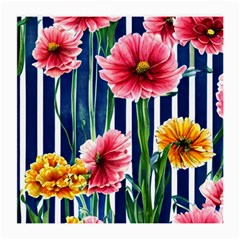 Charming And Cheerful Watercolor Flowers Medium Glasses Cloth