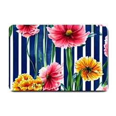 Charming And Cheerful Watercolor Flowers Small Doormat