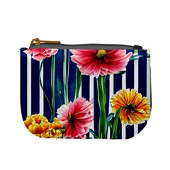 Charming And Cheerful Watercolor Flowers Mini Coin Purse