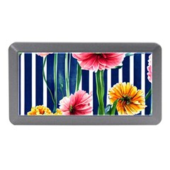 Charming And Cheerful Watercolor Flowers Memory Card Reader (Mini)