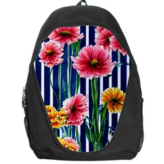 Charming And Cheerful Watercolor Flowers Backpack Bag