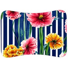 Charming And Cheerful Watercolor Flowers Velour Seat Head Rest Cushion