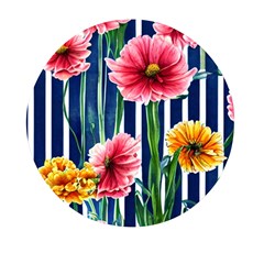 Charming And Cheerful Watercolor Flowers Mini Round Pill Box (Pack of 3)