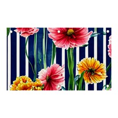 Charming And Cheerful Watercolor Flowers Banner And Sign 5  X 3  by GardenOfOphir