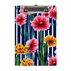 Charming And Cheerful Watercolor Flowers A5 Acrylic Clipboard