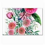 Captivating And Celestial Watercolor Flowers Postcard 4 x 6  (Pkg of 10) Front