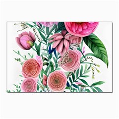 Captivating And Celestial Watercolor Flowers Postcards 5  X 7  (pkg Of 10) by GardenOfOphir