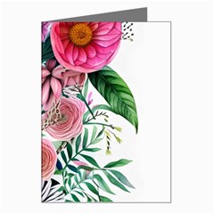 Captivating And Celestial Watercolor Flowers Greeting Cards (pkg Of 8) by GardenOfOphir