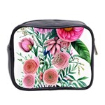 Captivating And Celestial Watercolor Flowers Mini Toiletries Bag (Two Sides) Back