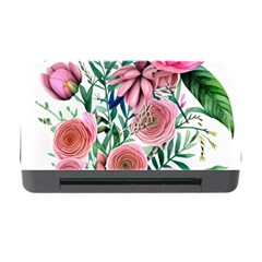 Captivating And Celestial Watercolor Flowers Memory Card Reader With Cf