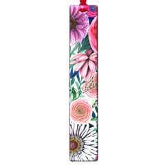 Captivating And Celestial Watercolor Flowers Large Book Marks by GardenOfOphir