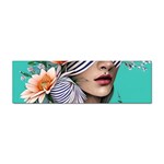 Whimsy Lady Combined Watercolor Flowers Sticker Bumper (100 pack) Front