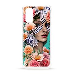 Whimsy Lady Combined Watercolor Flowers Samsung Galaxy S20 6 2 Inch Tpu Uv Case by GardenOfOphir