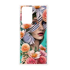 Whimsy Lady Combined Watercolor Flowers Samsung Galaxy Note 20 Ultra Tpu Uv Case by GardenOfOphir