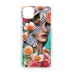 Whimsy Lady Combined Watercolor Flowers Iphone 11 Pro Max 6 5 Inch Tpu Uv Print Case by GardenOfOphir