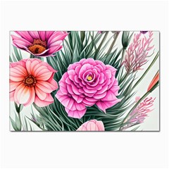 Color-infused Watercolor Flowers Postcards 5  X 7  (pkg Of 10) by GardenOfOphir