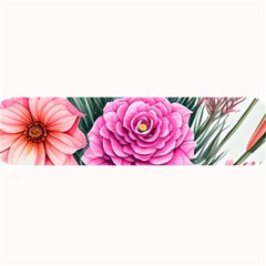 Color-infused Watercolor Flowers Large Bar Mat by GardenOfOphir