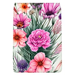 Color-infused Watercolor Flowers Removable Flap Cover (l) by GardenOfOphir