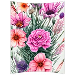 Color-infused Watercolor Flowers Back Support Cushion by GardenOfOphir