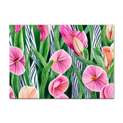 Classy Watercolor Flowers Sticker A4 (100 Pack) by GardenOfOphir