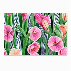 Classy Watercolor Flowers Postcards 5  X 7  (pkg Of 10) by GardenOfOphir