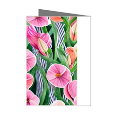 Classy Watercolor Flowers Mini Greeting Cards (pkg Of 8) by GardenOfOphir