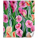 Classy Watercolor Flowers Canvas 20  x 24  19.57 x23.15  Canvas - 1