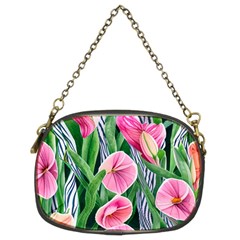 Classy Watercolor Flowers Chain Purse (two Sides) by GardenOfOphir