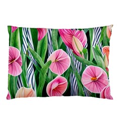 Classy Watercolor Flowers Pillow Case by GardenOfOphir