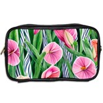 Classy Watercolor Flowers Toiletries Bag (Two Sides) Back