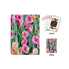 Classy Watercolor Flowers Playing Cards Single Design (mini) by GardenOfOphir