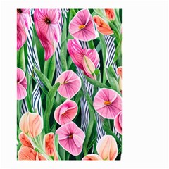 Classy Watercolor Flowers Small Garden Flag (two Sides) by GardenOfOphir