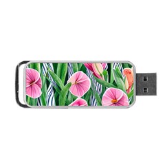 Classy Watercolor Flowers Portable Usb Flash (one Side) by GardenOfOphir