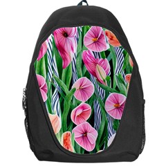 Classy Watercolor Flowers Backpack Bag by GardenOfOphir