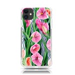 Classy Watercolor Flowers iPhone 11 TPU UV Print Case Front