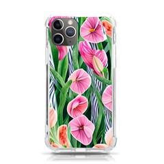 Classy Watercolor Flowers Iphone 11 Pro 5 8 Inch Tpu Uv Print Case by GardenOfOphir