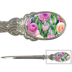 Classic Watercolor Flowers Letter Opener by GardenOfOphir