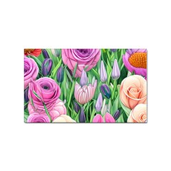 Classic Watercolor Flowers Sticker Rectangular (100 Pack) by GardenOfOphir