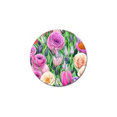 Classic Watercolor Flowers Golf Ball Marker (10 Pack) by GardenOfOphir